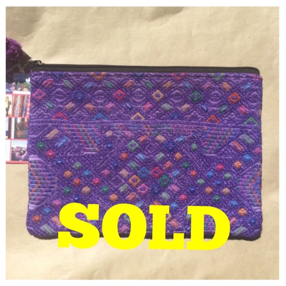 Ketzali Recycled Textile Zippered Bag Pouch - Picture 2 of 4