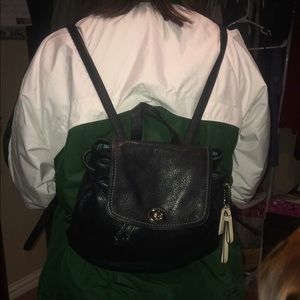 Coach black backpack