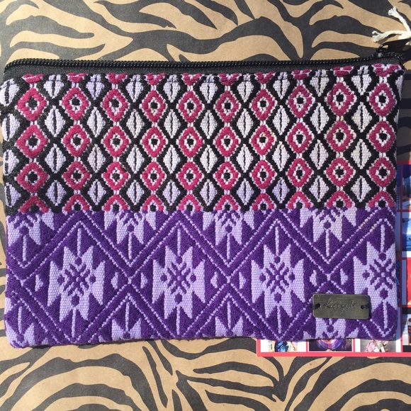 Ketzali Handbags - Ketzali Recycled Textile Zippered Bag Pouch