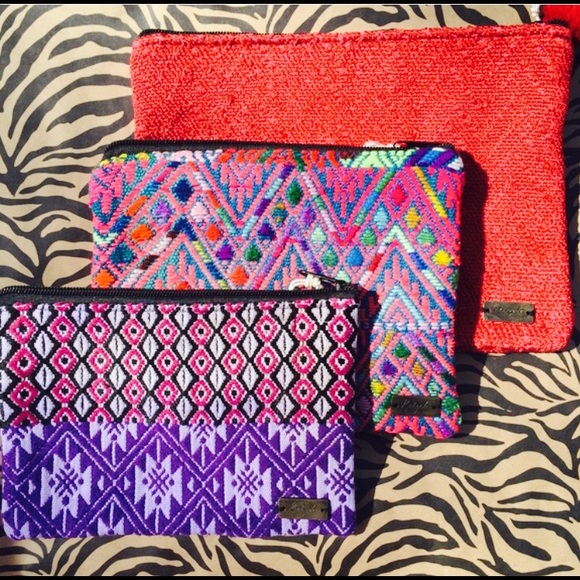 Ketzali Recycled Textile Zippered Bag Pouch - Picture 2 of 4