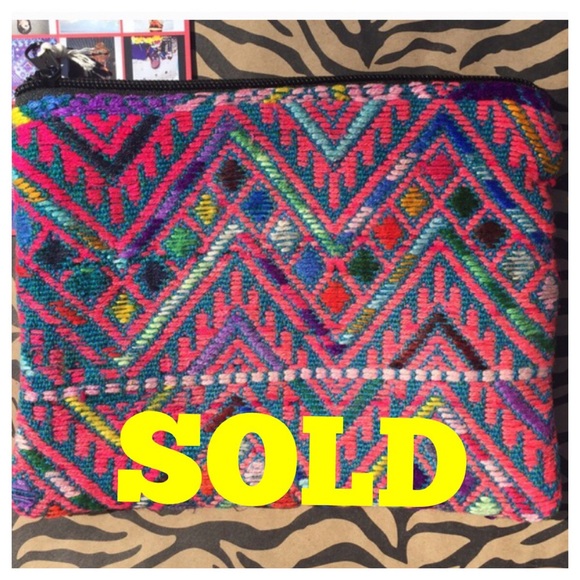 Ketzali Recycled Textile Zippered Bag Pouch - Picture 3 of 4