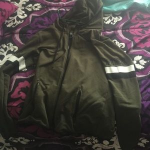 Olive green vs pink hoodie