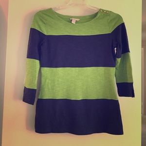 Banana Republic green and blue top