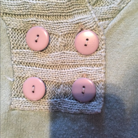 BOGO FREE  mint green  cowl neck sweater sz small - Picture 3 of 4