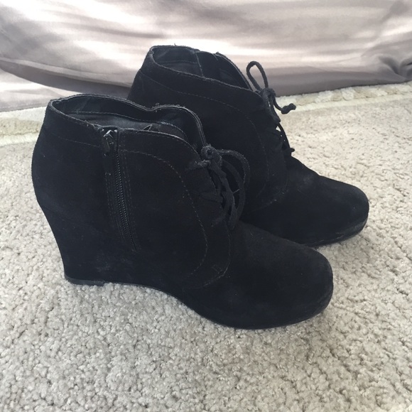Dolce Vita suede wedge booties