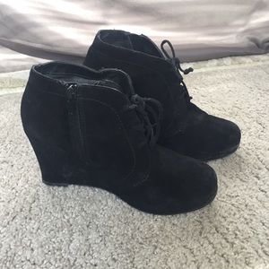 Dolce Vita suede wedge booties