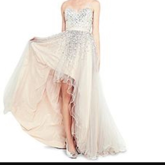 Terani Couture sequin hi-lo dress - Picture 3 of 6