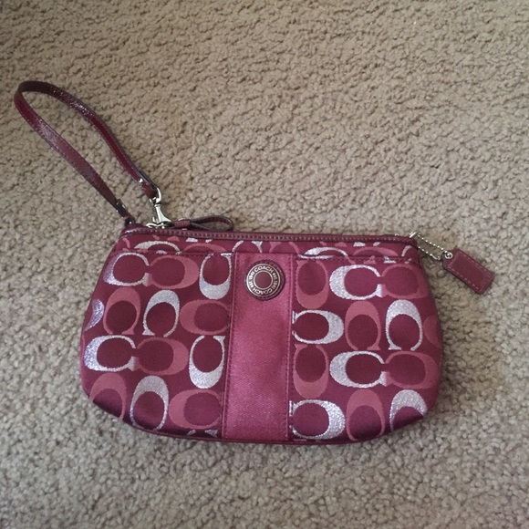 Large coach wristlet