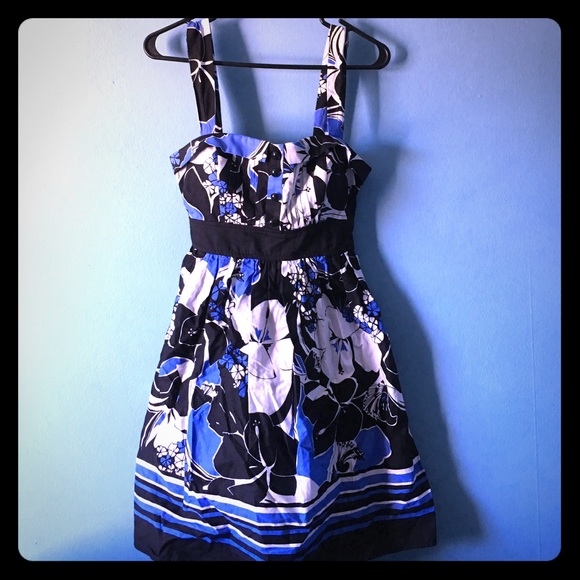 Blue Floral Dress