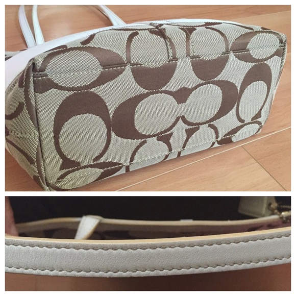 SOLD Coach tote + wallet signature canvas - Picture 2 of 4
