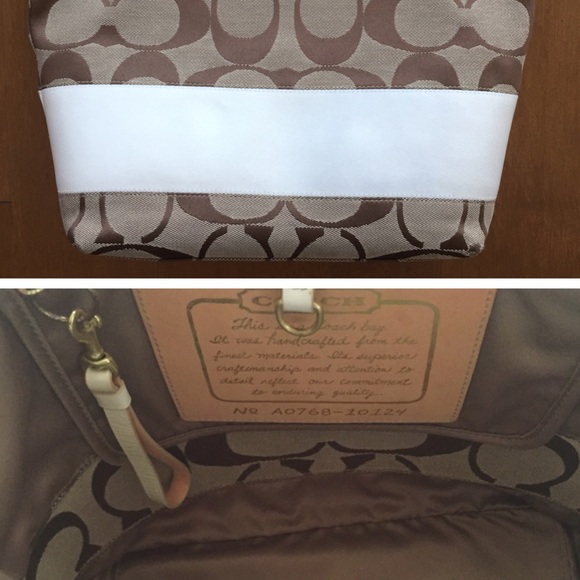 SOLD Coach tote + wallet signature canvas - Picture 4 of 4