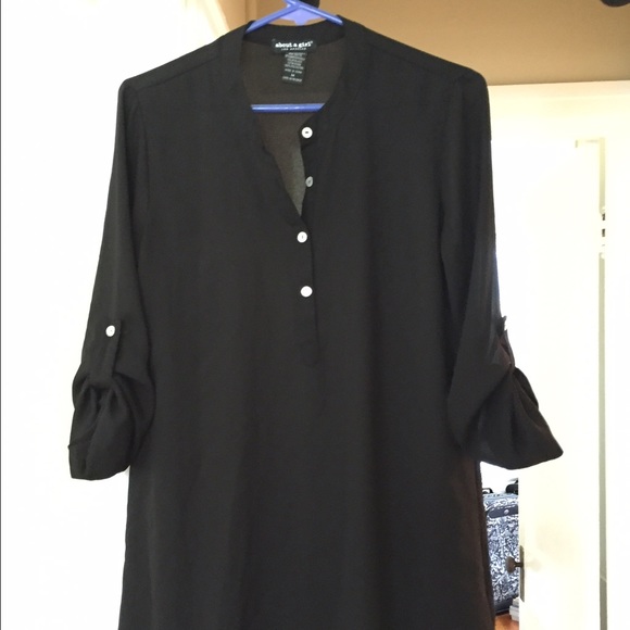 Black buttoned Tunic