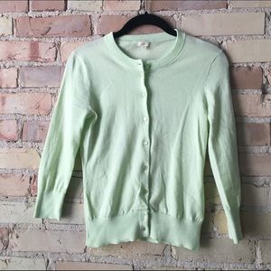 Mint J.Crew Cardigan