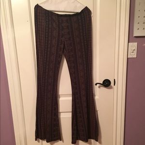 Purple flare bottoms