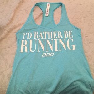 I'd rather be running. LJ tank. Size XS