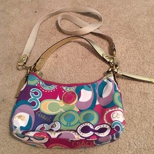 Multicolored Crossbody COACH purse