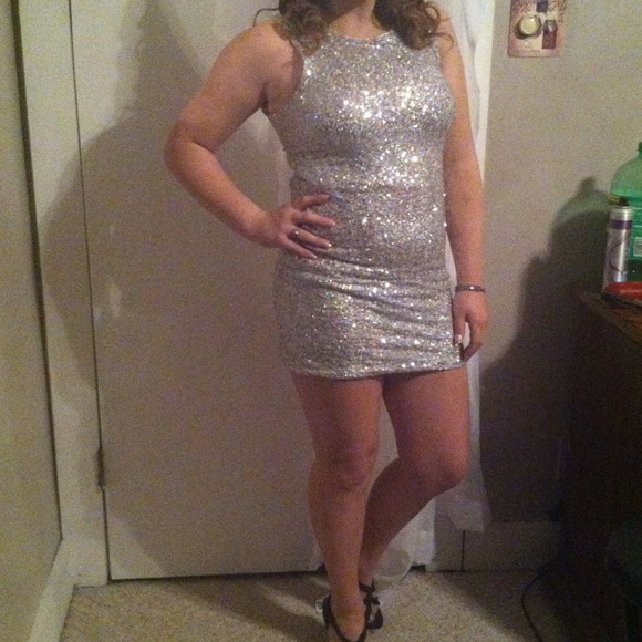 Sequin homecoming/prom dress