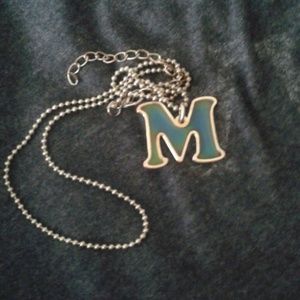 M initial mood necklace