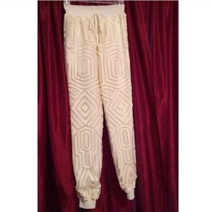 ALEXIS WHITE JOGGERS