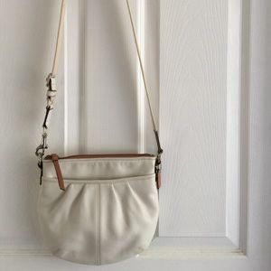Coach White Leather Crossbody