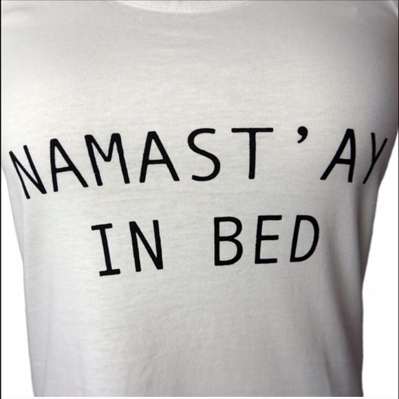 ♦️LAST ITEM ♦️5⭐️RATED NAMAST'AY IN BED" TANK -SM - Picture 2 of 2