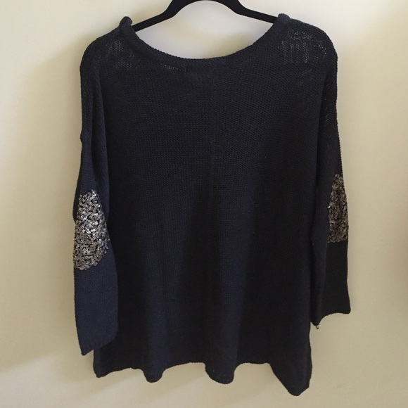 Lf Sweater With Sequin Elbow Patches - image 3