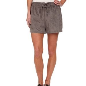 Vince Camuto faux suede pull on shorts