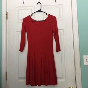 Cozy red dress