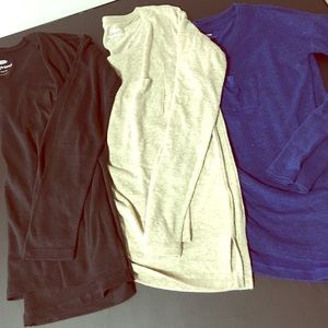 Bundle 3 old navy boyfriend tunics xs