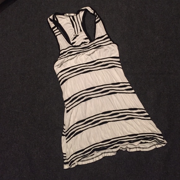 Black and white tank top