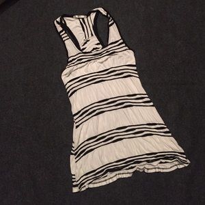 Black and white tank top