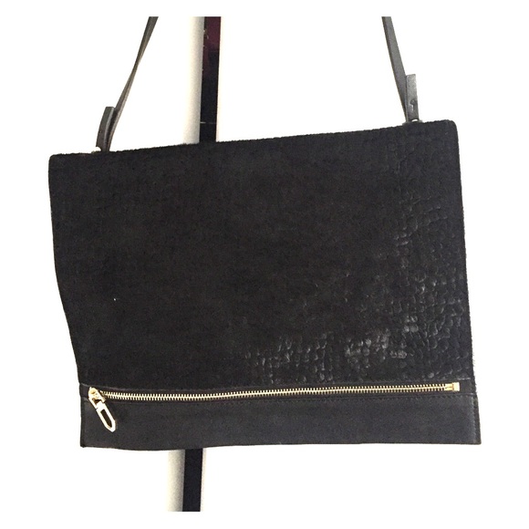 Black oversized clutch