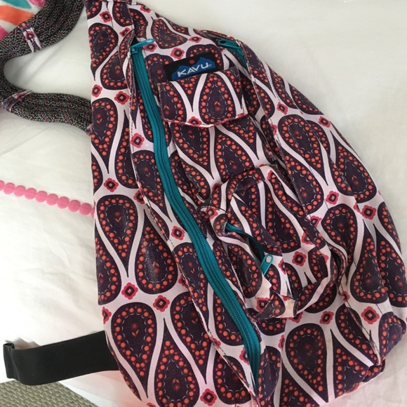 Orange and purple Kavu backpack!