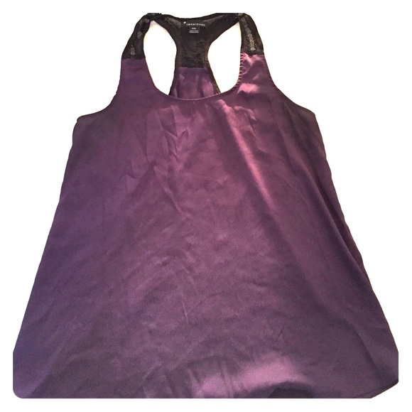 Purple racerback flowy tank with sequin detail