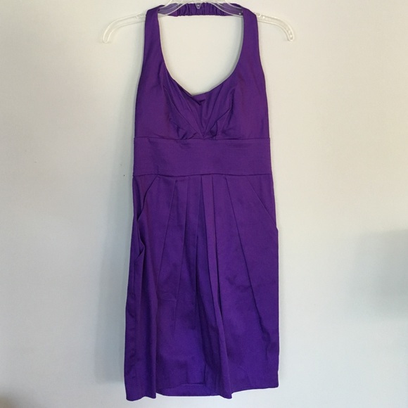 Purple Halter Dress - Picture 1 of 2