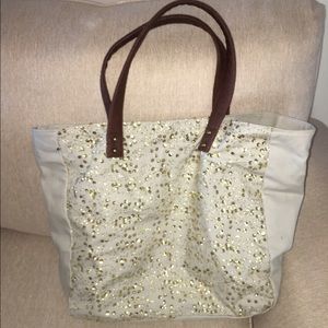 Merona by Target khaki tote bag