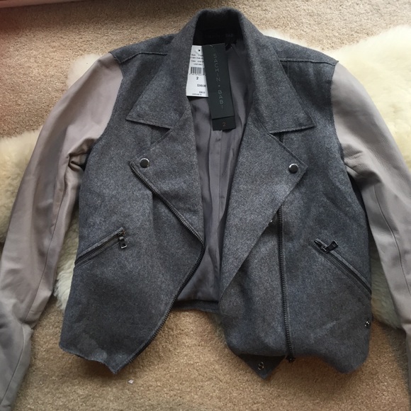 Gray Moto Jacket