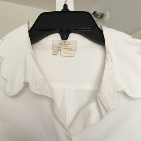 kate spade Tops - Kate spade scallop Oxford kate spade Tops - Kate spade scallop Oxford