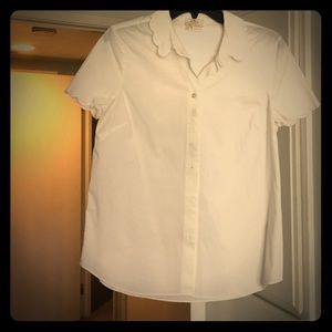 kate spade Tops - Kate spade scallop Oxford kate spade Tops - Kate spade scallop Oxford