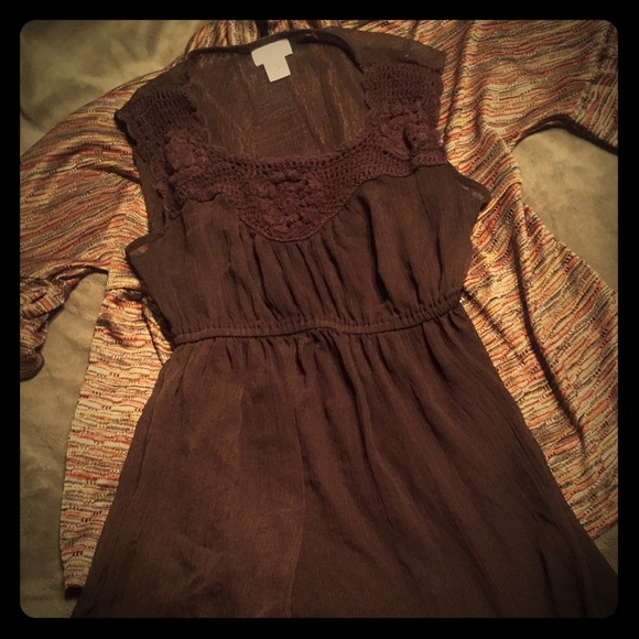 Maternity top and matching cardigan.