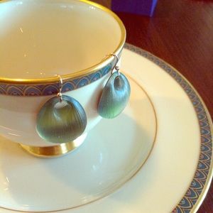 Alexis Bittar Green and gold resin earrings