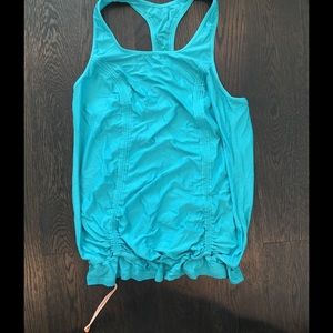 Turquoise Lululemon workout tank