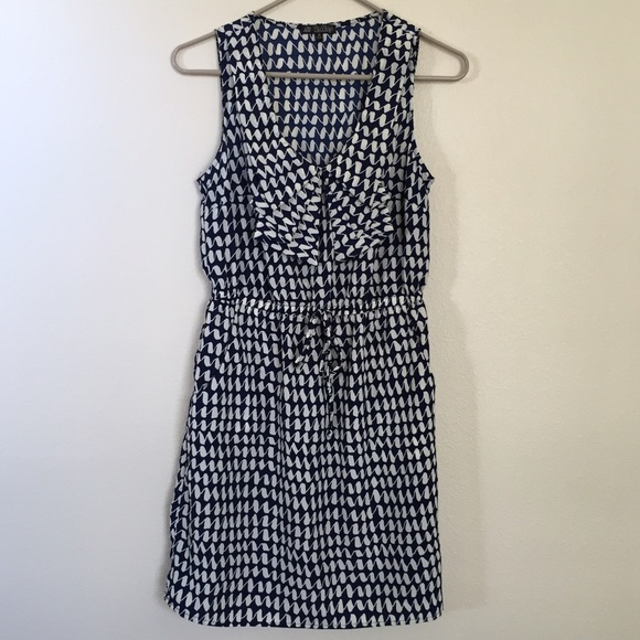 BeBop sleeveless flutter neck dress