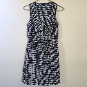 BeBop sleeveless flutter neck dress