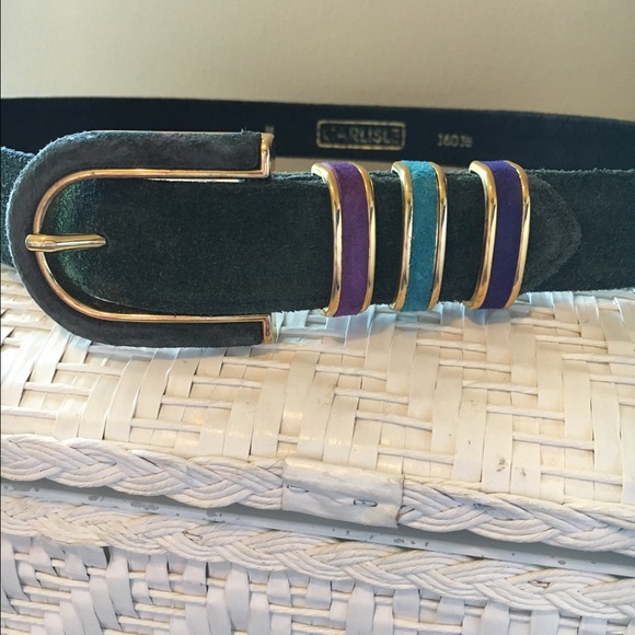 Carlisle belt, M, green/blue/purple