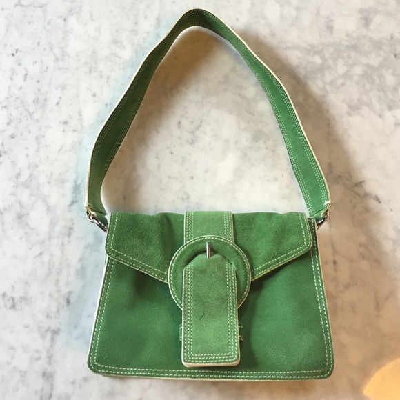 Suede Leather Shoulder Bag by Banana Republic