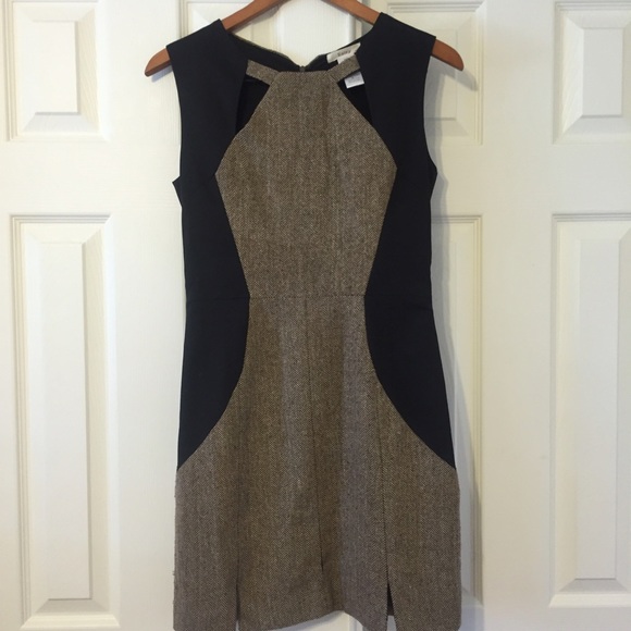 ✨SALE!✨ Herringbone & Black Sheath Dress