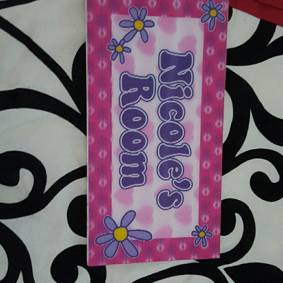 Nicole room sign