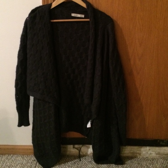 Old navy cable knit wrap sweater gray - Picture 2 of 3