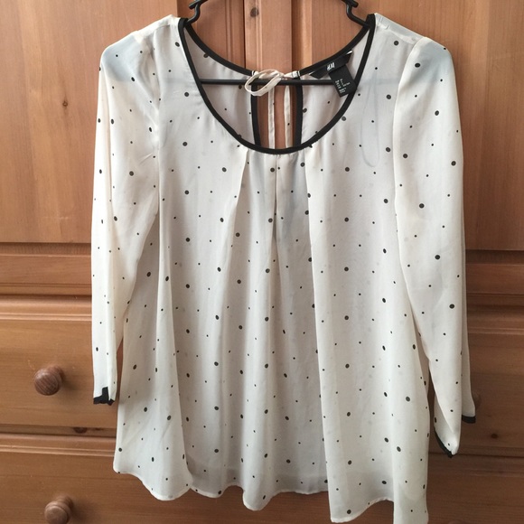 H&M polka dot blouse. Offers accepted.